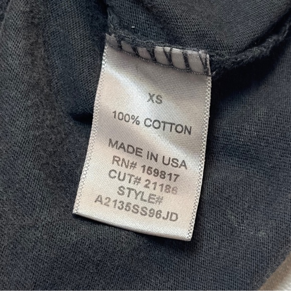 Altar’d State Charcoal Cropped Graphic Tee with 'Honky Tonk Angel'  Baby Tee XS - Picture 5 of 5